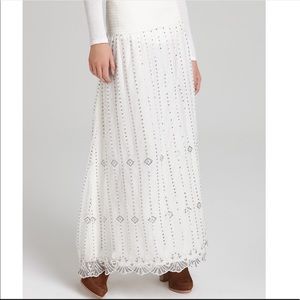 Free People Beaded Midnight Maxi Skirt